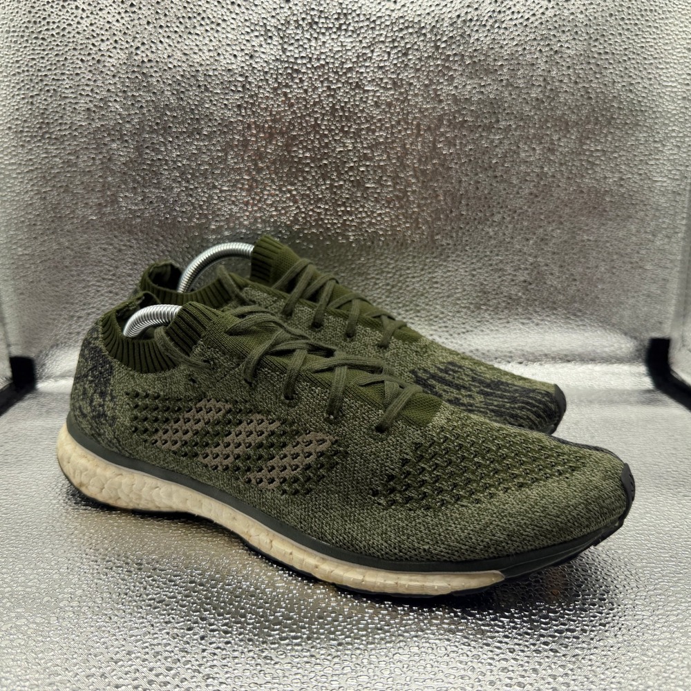 Size 11 Adidas Adizero Prime LTD Mens Green Excellent Boost Running BA7936